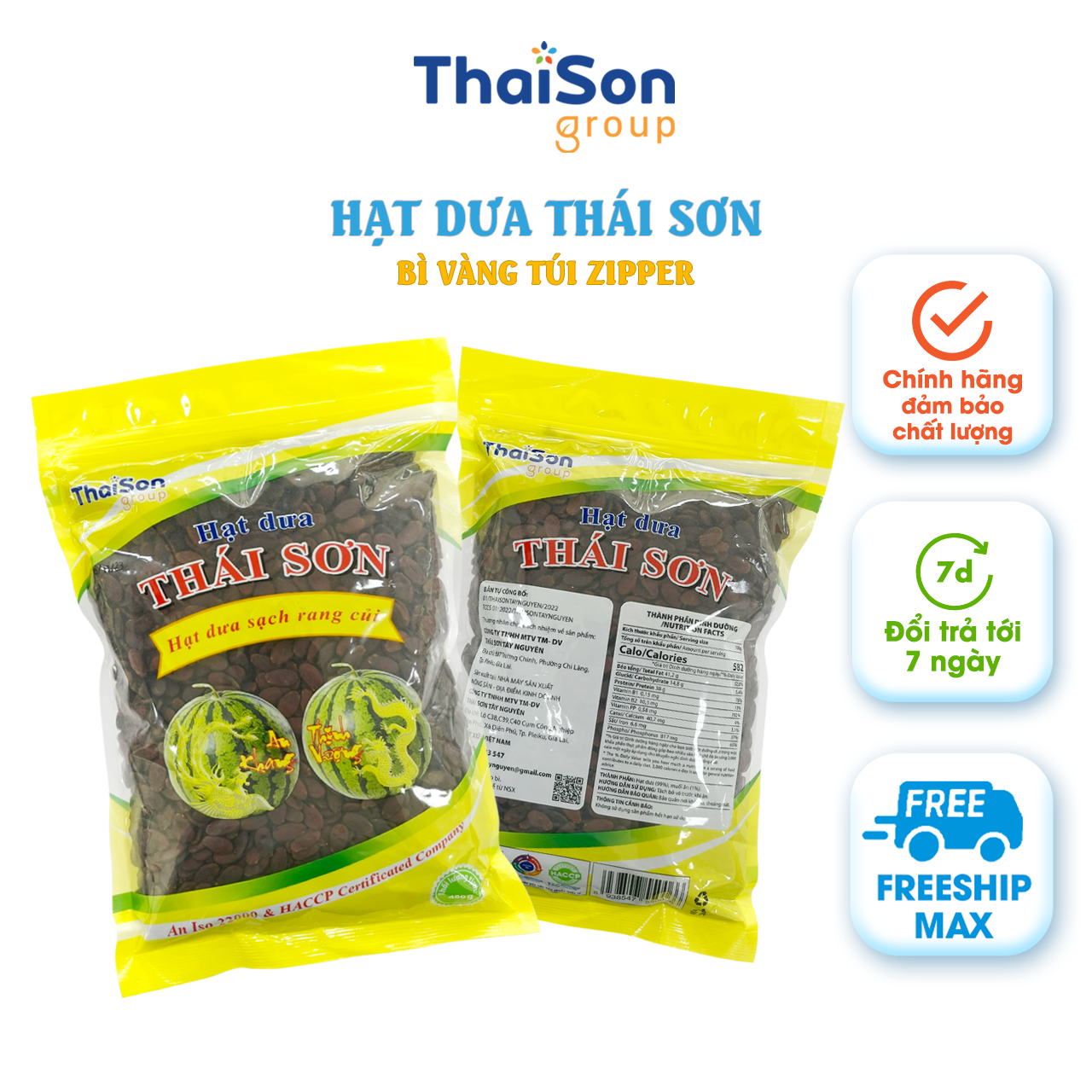 Hạt Dưa Thái Sơn Loại Bì Vàng 450G - Hình ảnh 3